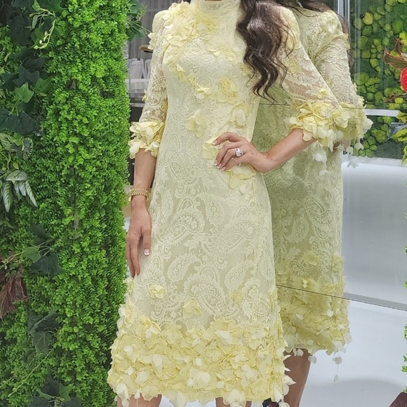 Zimmermann High Tide appliquéd lace midi dress - Picture 3 of 12